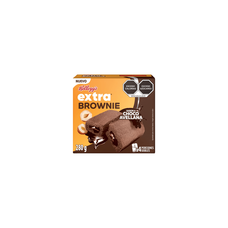 Barras Extra Brownie Choco Avellana 280 g