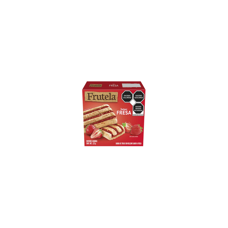 Barras de Cereal Frutela Fresa 222 g
