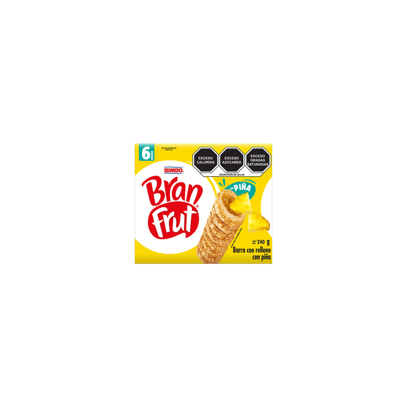 Bimbo Barra Bran Frut Piña 240 g