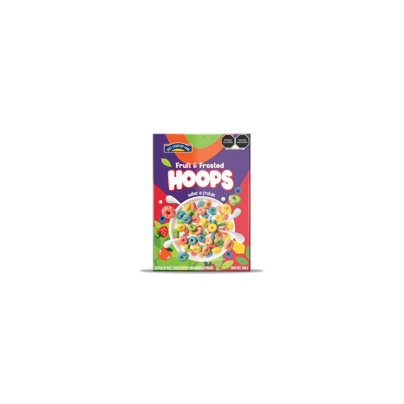 HCF Cereal Fruit & Frosted Hoops 550 g