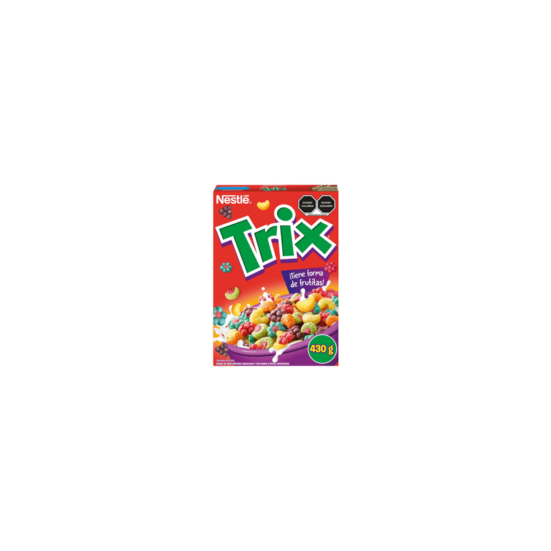 Cereal Integral de Maíz con Sabor a Frutas Trix caja 430 g
