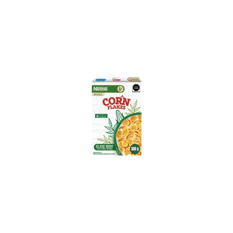 Cereal Integral de Hojuelas de Maíz Corn Flakes sin Gluten caja 500 g