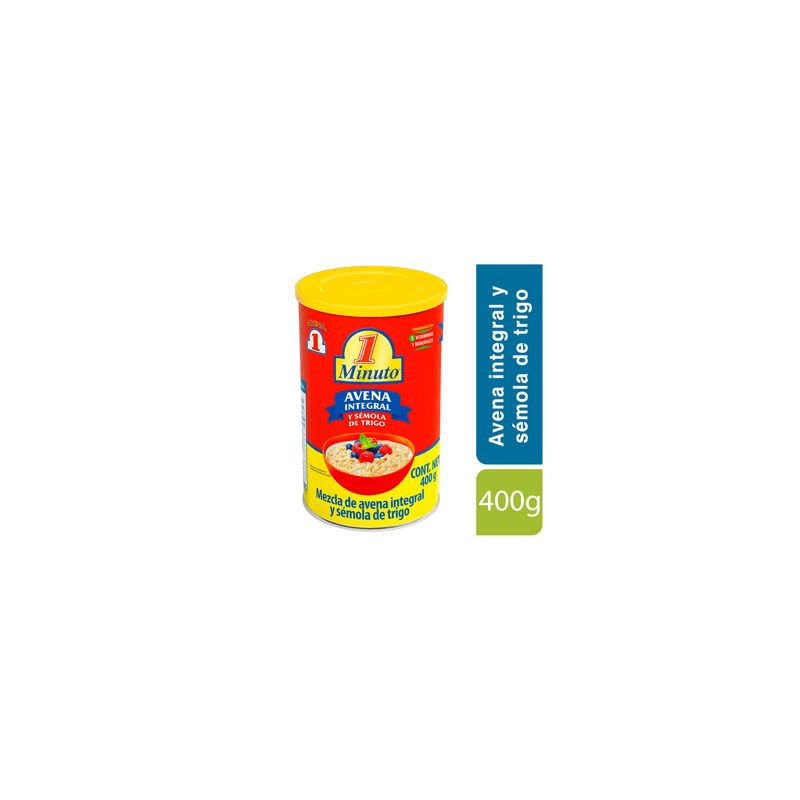 Avena Integral 1 Minuto sin Azúcar 400 g
