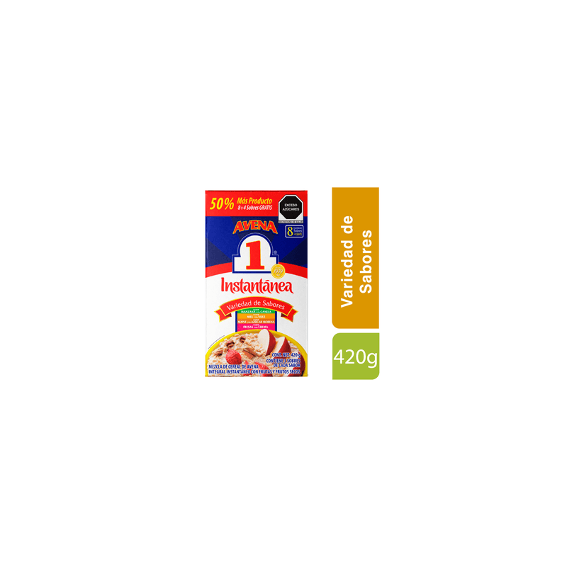 Avena No.1 Avena Variedad de Sabores 420 g