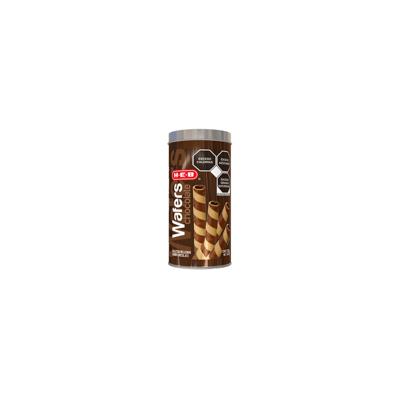 Galleta Wafers Rellenos de Chocolate 130g 130 Gr