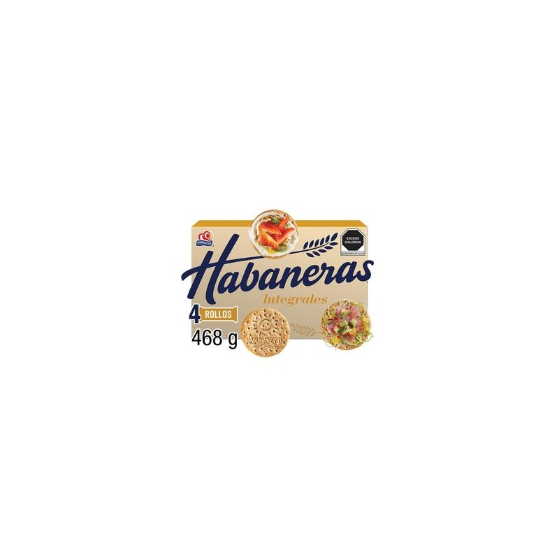 Galletas Habaneras Integrales 4 rollos 468 g