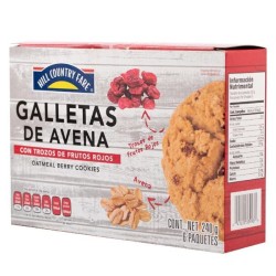 HCF Galletas de Avena con Trozos de Frutos Rojos 240 g