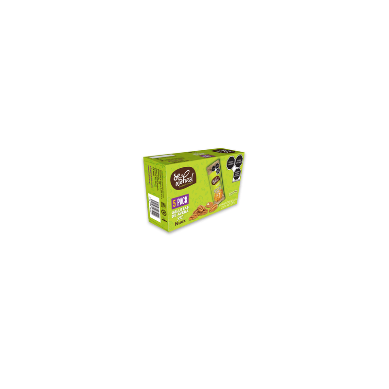 Sr Natural Galletas de Avena con Nuez 225 g