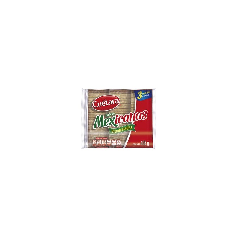 Galletas Mexicanas Sabor Vainilla Vitaminadas 405 g