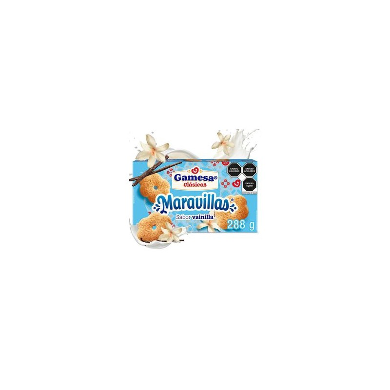 Galletas Maravillas Vainilla 4 paketines 464 g