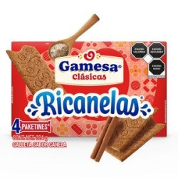 Galletas Ricanelas Canela 4 paketines 452 g