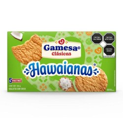 Galletas Hawaianas Coco 5 paketines 450 g