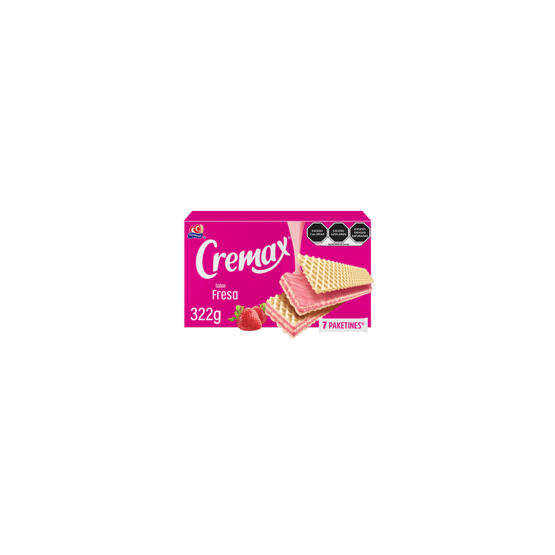 Galletas Cremax Fresa 7 paketines 322 g