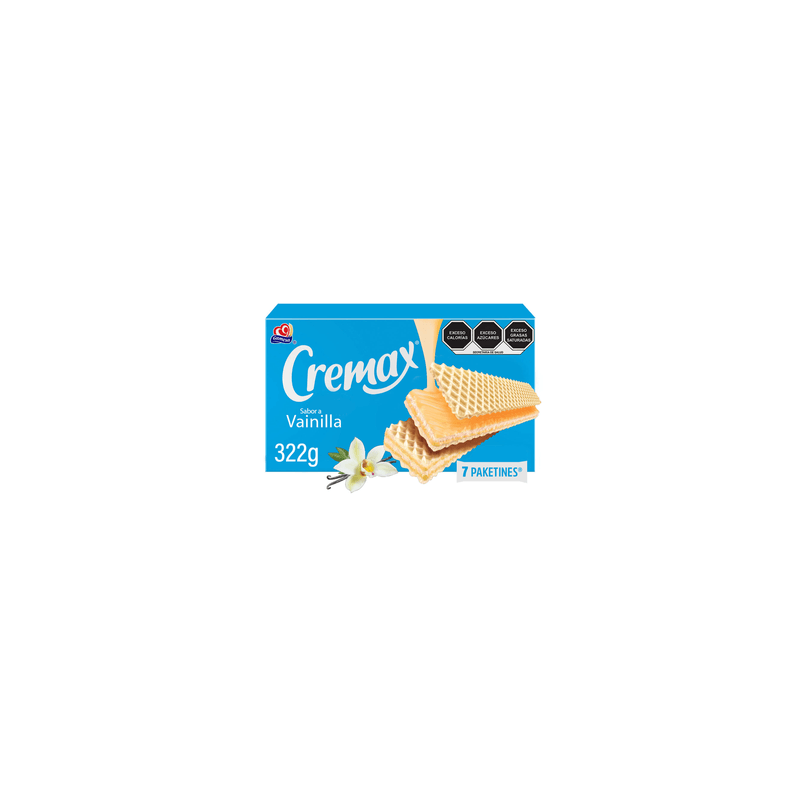 Galletas Cremax Vainilla 7 paketines 322 g