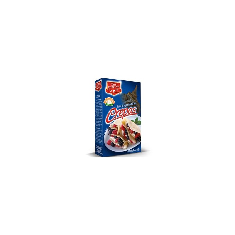 Tres Estrellas Harina de Trigo Crepas 300 g