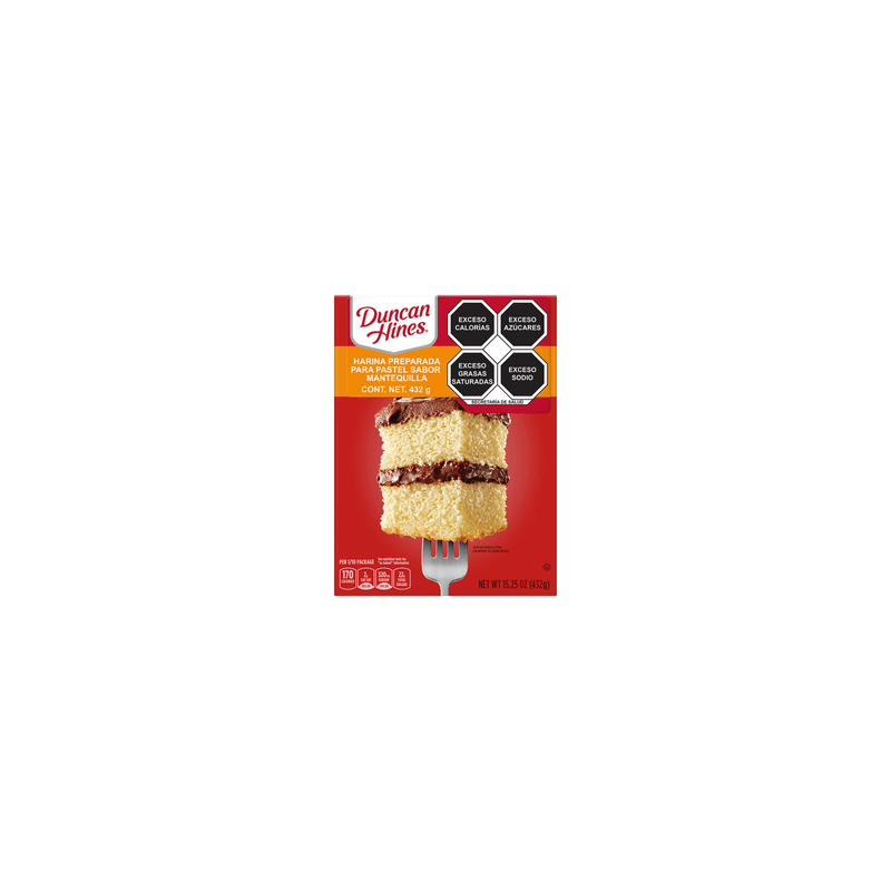 Duncan Hines Harina Para Pastel Mantequilla 468 g