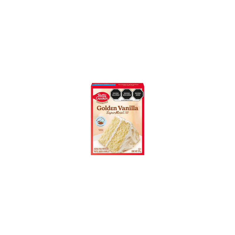 Betty Crocker Harina para pastel sabor vainilla 375 g