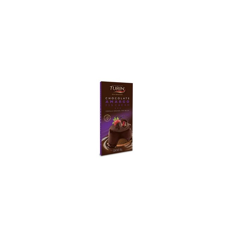Turin Chocolate en Barra Amargo 73% Cacao 100 g