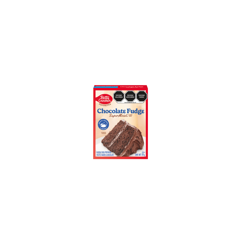 Harina para Pastel Betty Crocker Sabor Chocolate 375 g