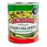 Chiles Jalapeños Rajas en Escabeche Lata 800 g