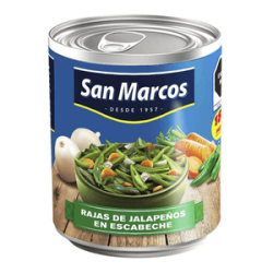 Chiles Jalapeños Rajas en Escabeche Lata 215 g