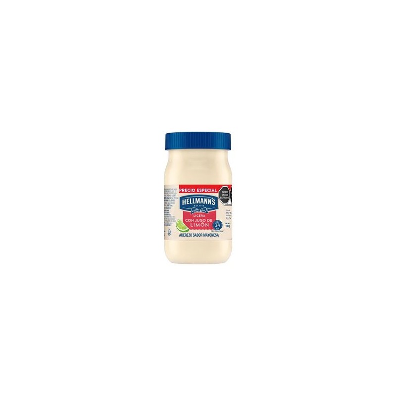 Hellmanns Mayonesa Reducida en Grasa 190 g