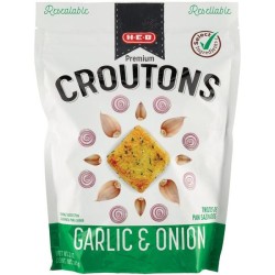 HEB Crutones Cebolla Y Ajo Doypack 170 g