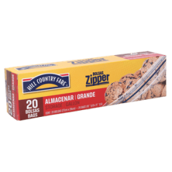 HCF Bolsas para Almacenar Zipper Grandes 20 pz