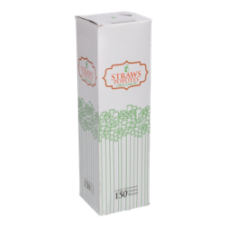 Popotes Biodegradables Largos 150 Pz