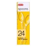 Cucharas Desechables Clear Grande 24 pz